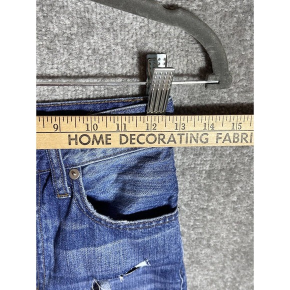 Madewell Rigid Skinny Cutoff Jean Shorts Womens Size‎ 23 Distressed Blue Denim - Picture 11 of 13